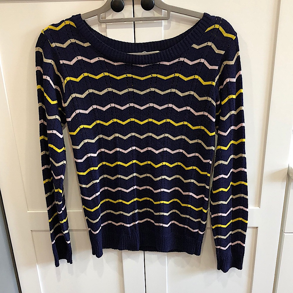Urban Outfitters Pins & Needles Chevron Semi Sheer Sweater